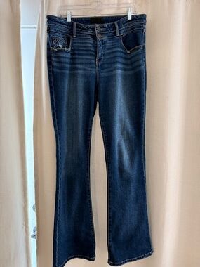 Buckle Black Dark Blue Women's Bootcut Jeans
